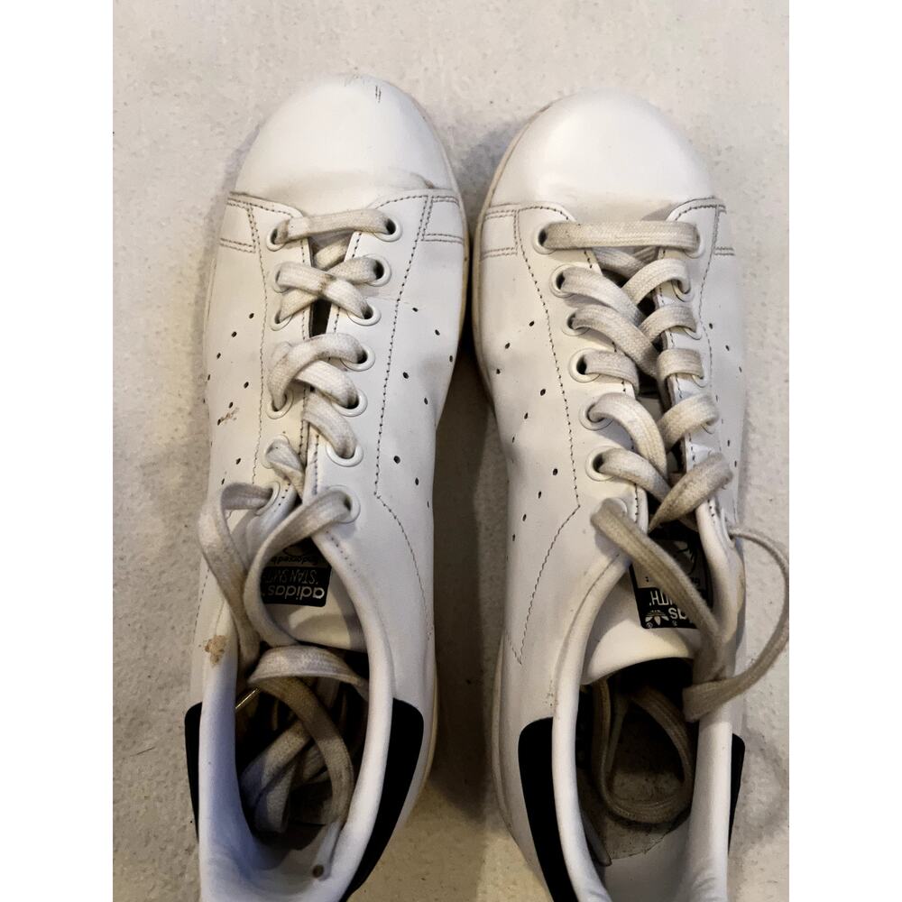 Adidas Mens Shoes-Stan Smith-Size:7.5 White/Black Used
